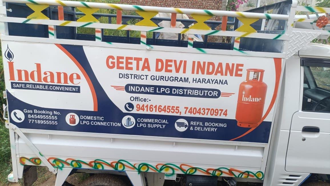 Indane Gas Express Refill Delivery Truck