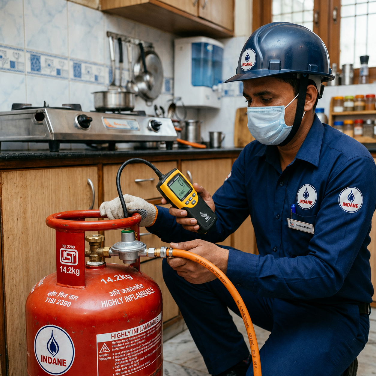 Indane LPG Safety Inspection